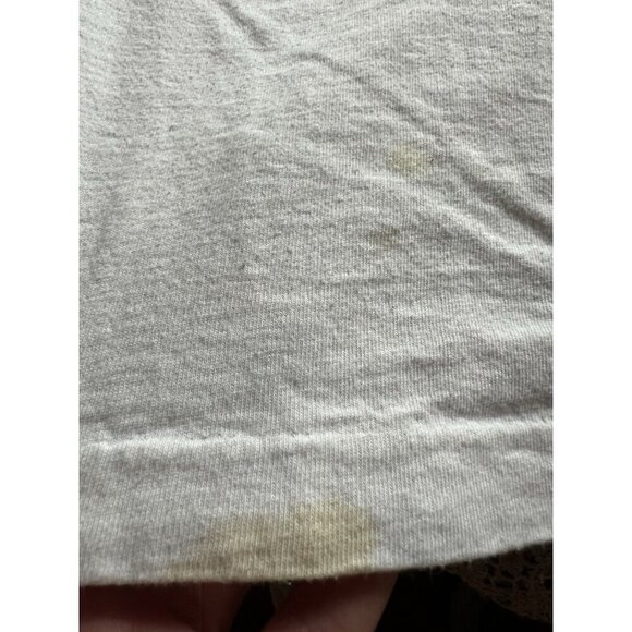 Vintage 90s Bye-Bye Cayman Islands neon graphic white tshirt single stitch XL - Picture 12 of 12